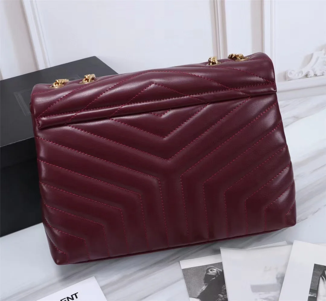 2023 Модни висококачествена кожена чанта на верига, квадратна дамска чанта, дизайнерска марка чанта през рамо, дамски чанти-незабавни посланици2