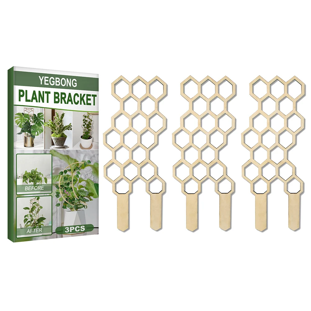 3 БР. Рамка за ликвидация на лозя в саксия, Здрава дървена Решетчатая поставка за увивни растения, лесна за инсталиране, геометрични форми за растежа на растенията1
