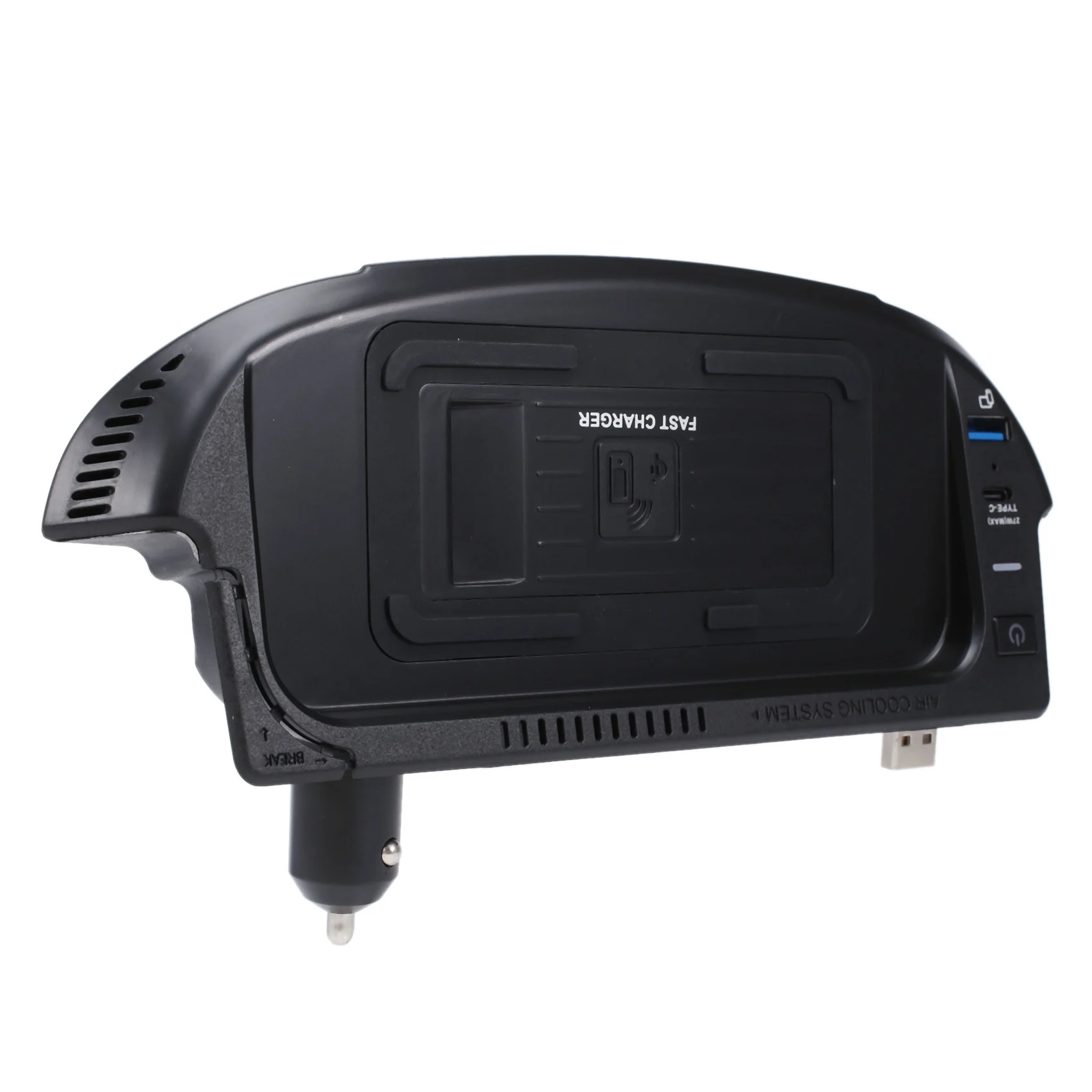 Автомобилното безжично зарядно устройство с мощност 15 W, QI зарядно устройство за телефона, бързо зарядно устройство, зарядно устройство ще захранване на табела за Ford Mustang 2015-20202