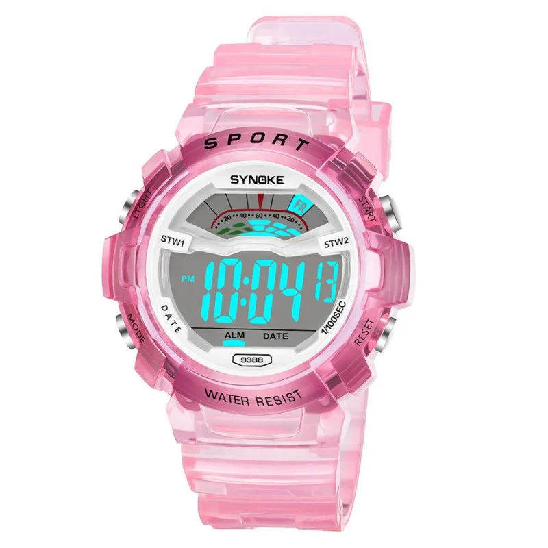 Електронни часовници за момчета и момичета, светещи водоустойчиви мултифункционални спортни детски студентски електронни часовници3
