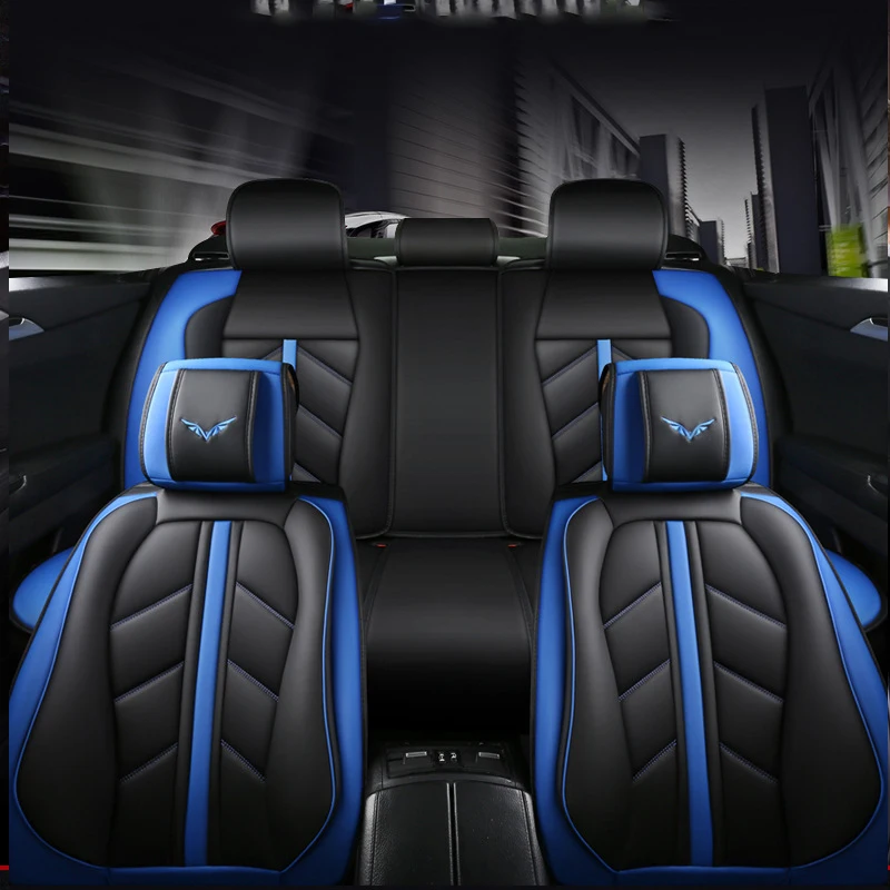 Кожени калъфи за автомобилни седалки Honda Civic 2011 2019 Accord 2003 CRV 2007 2015 2020 Vezel Fit (Jazz Stepwgn Shuttle Защитник на седалката2