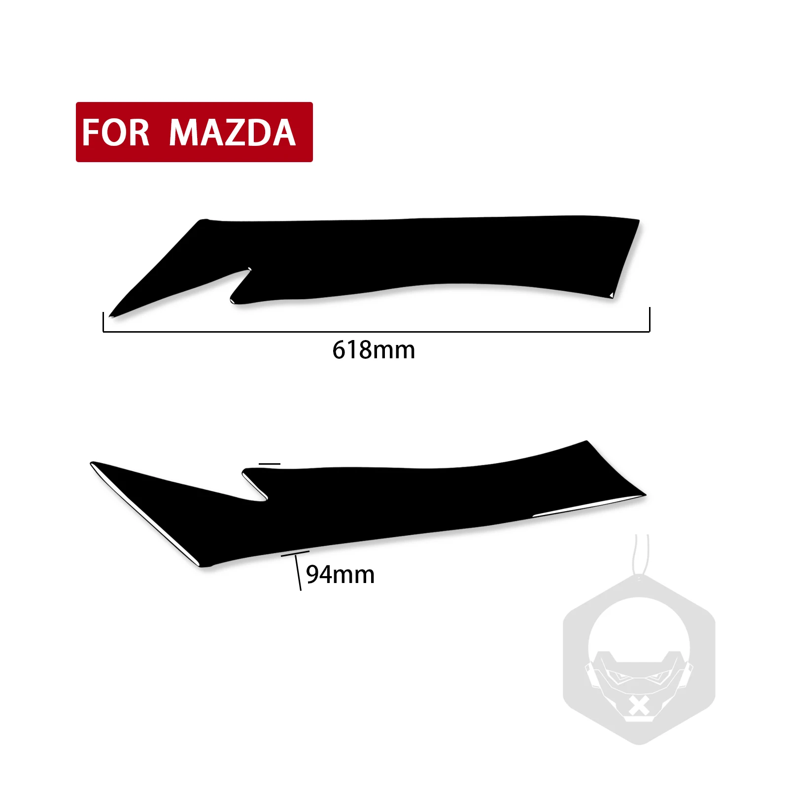 За Mazda CX5 2013 2014 2015 2016, Аксесоари, Черен пластмасов външен лампа, стикер за вежди, за Украса4