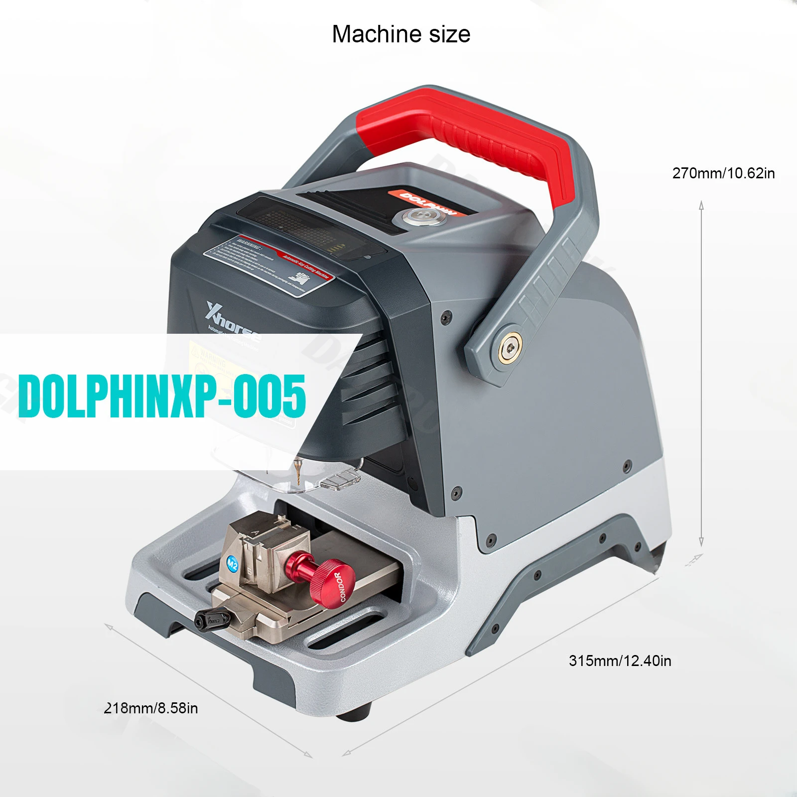 Xhorse Dolphin XP005 CNC Automatic Key Cutting Machine V1.5.2 Работи на телефонни приложения за IOS и Android през БТ3