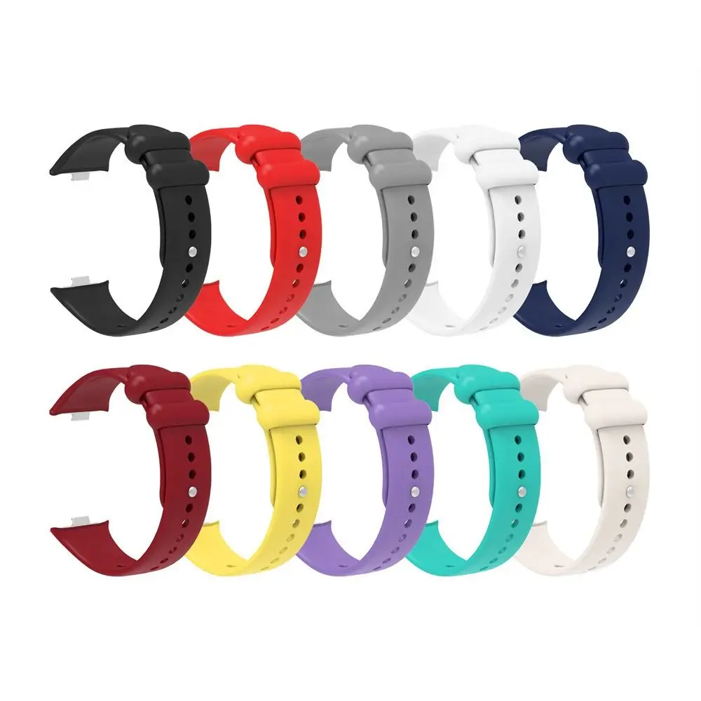 1 бр. Сменяеми Силиконов каучук, мека лента за часовници, Аксесоари за часовници, умен гривна за Xiaomi Band 8 Pro, каишка за часовник5