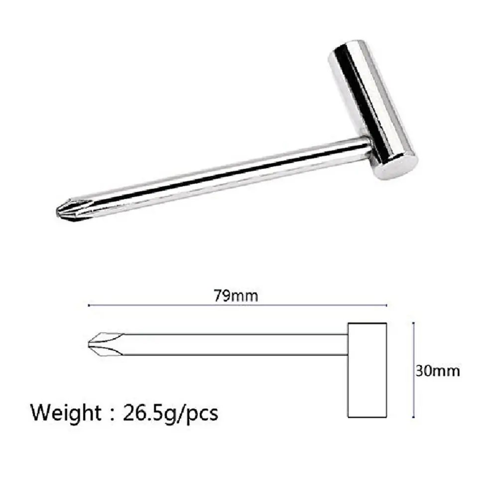 Метален Китара основен ключ Преносима регулиране на шията 6,35 mm Шестограмен ключ Основен шестостенния ключ за Тейлър3