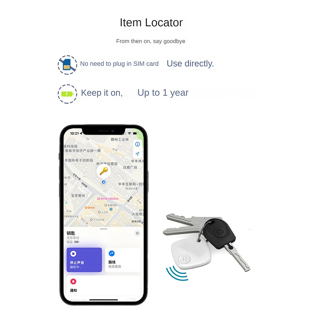 1-5 бр. Смарт Етикет Мини GPS Тракер Локатор Анти-изгубен iTag за по-големи Деца, в Чантата си за ключовете, Търсене на домашни любимци, Работи с Apple3