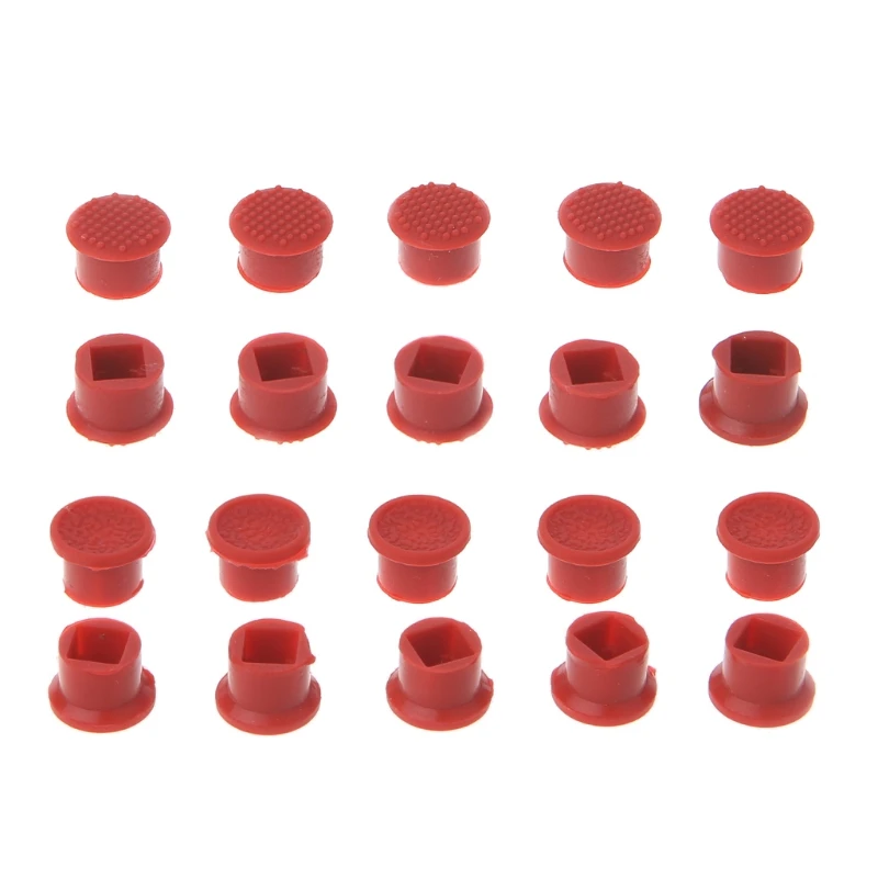 10 бр. Червени капачки За мишка IBM Lenovo Thinkpad, Показалеца за лаптоп, Трековой Капачка, Выпукло-Вогнутый на Едро2
