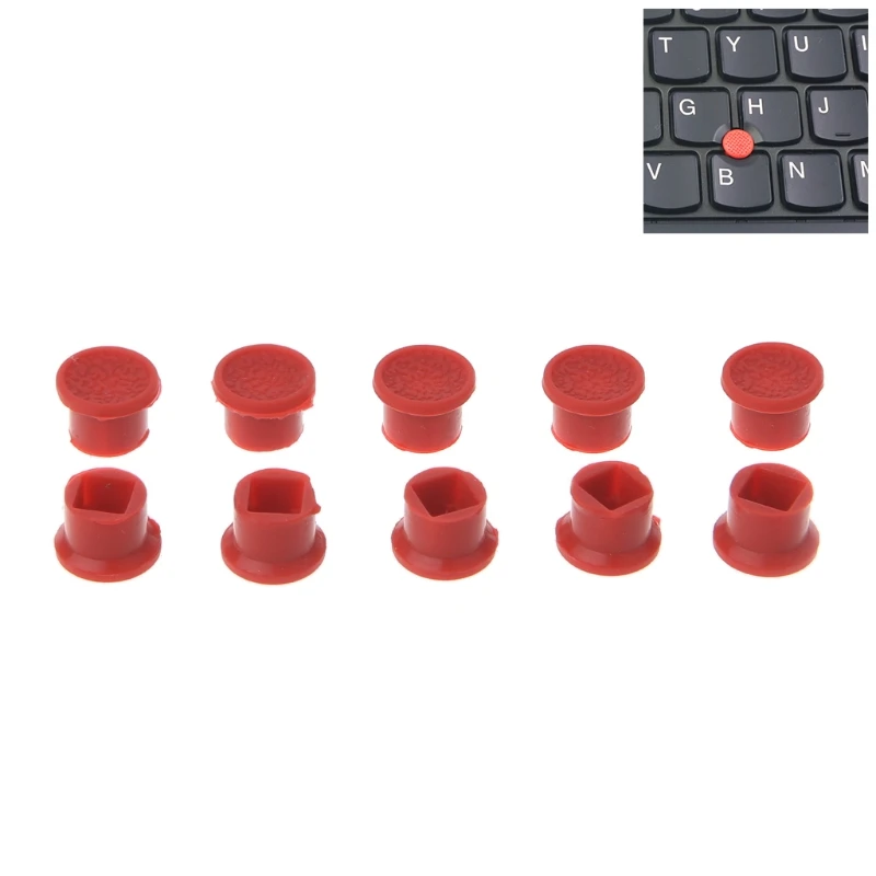 10 бр. Червени капачки За мишка IBM Lenovo Thinkpad, Показалеца за лаптоп, Трековой Капачка, Выпукло-Вогнутый на Едро5