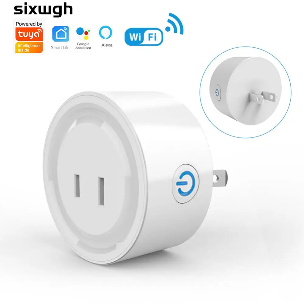 Поддръжка на Алекса Google Home Sasha Smart Plug дистанционно управление Daily Gauge Smart Life Wifi Включете щепсела на Hristo Smart Socket Jp Outlet Wifi 10a1