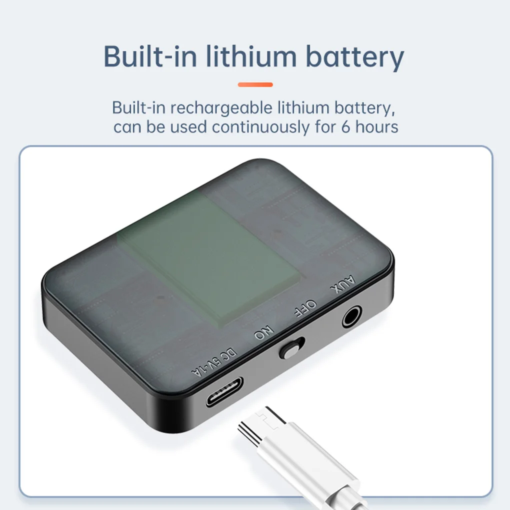 Безжичен предавател-приемник, съвместим с Bluetooth, аудиоадаптер 5 0 2-в-1 с конектор 3-5 мм за слушалки слушалки3