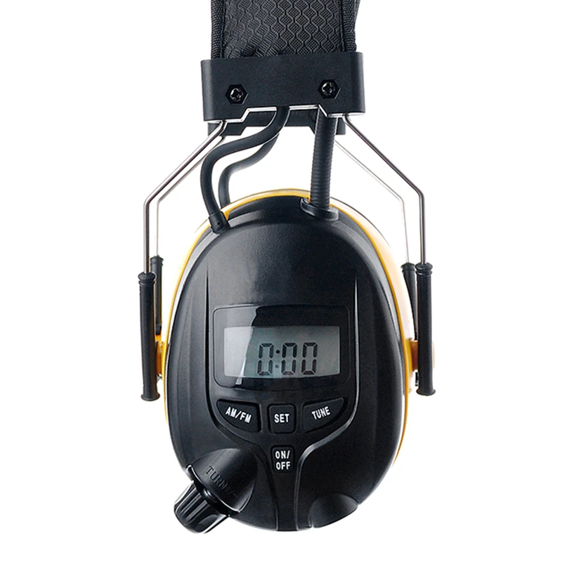 NRR 25dB, MP3, AM, FM радио, Слушалки за защита на слуха, Електронна защита на ушите, намаляване на шума, Защитни слушалки за работа4