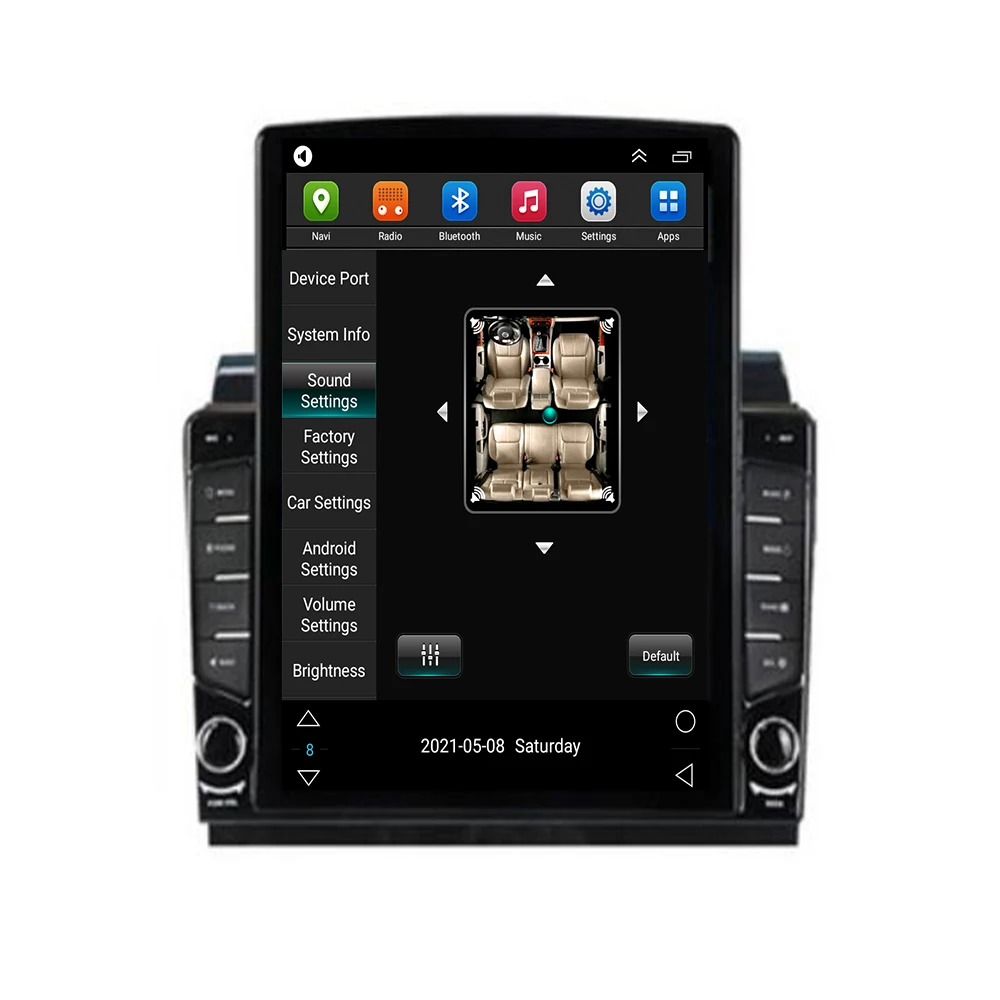 Автомагнитола Android 12 за Fiat Ducato Jumper Boxer 2006-2018 Tesla Type Android Автомобилен мултимедиен плейър GPS Навигация2