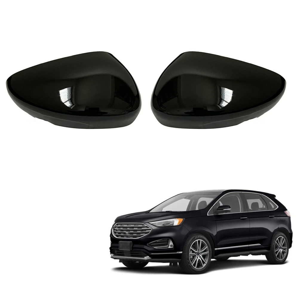 Автомобилна Лъскав Черен Капак Огледала за обратно виждане, за Подмяна на Капаци на страничните огледала за Ford Escape Edge 2020 2021 2022 Дясно1
