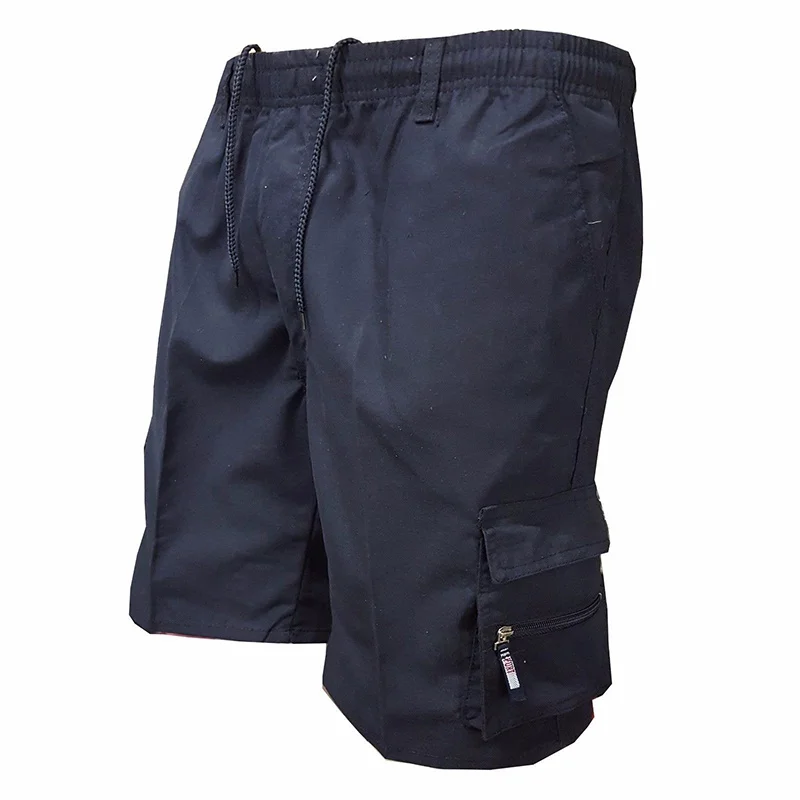 Модерен мъжки къси панталони-карго във военната стил, Мъжки тактически панталони, Всекидневни Спортни панталони с по-голям джоб, панталони-карго с ламперия, Големи размери за мъже4