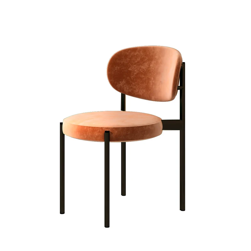 Скандинавски маса за хранене, стол за Домакинството Луксозен стол с облегалка Дизайнерски стол Maan Coffee Leisure Bar Творчески кибер-стол3