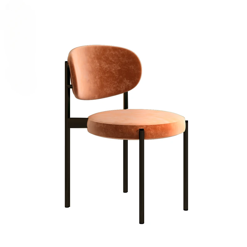 Скандинавски маса за хранене, стол за Домакинството Луксозен стол с облегалка Дизайнерски стол Maan Coffee Leisure Bar Творчески кибер-стол4