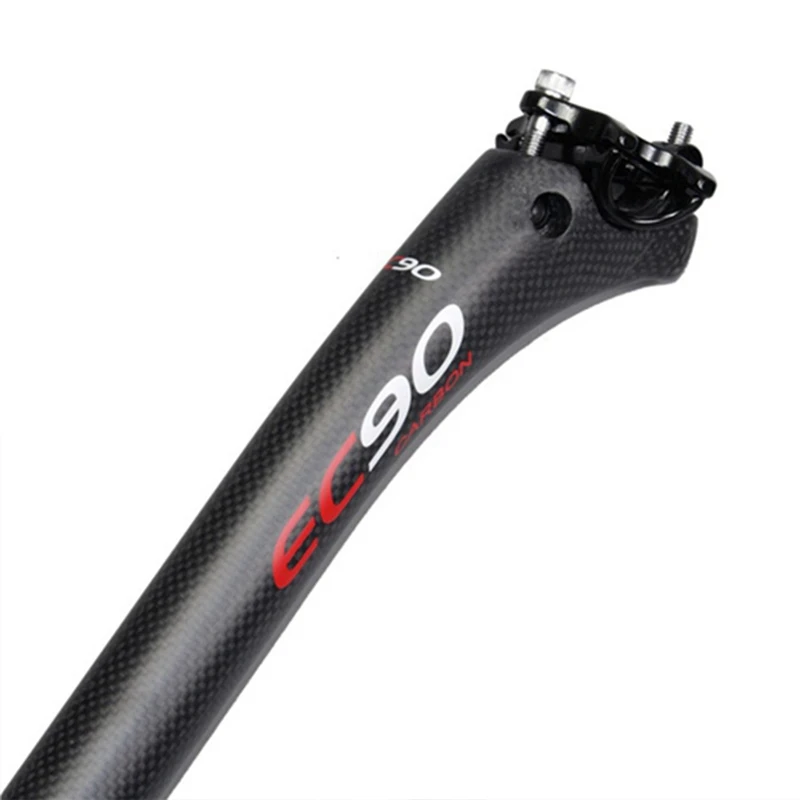 EC90, Велосипеди подседельный болт от въглеродни влакна, МТБ, Пътен под наем, подседельный пин 3K, 27,2X350 мм, черен2