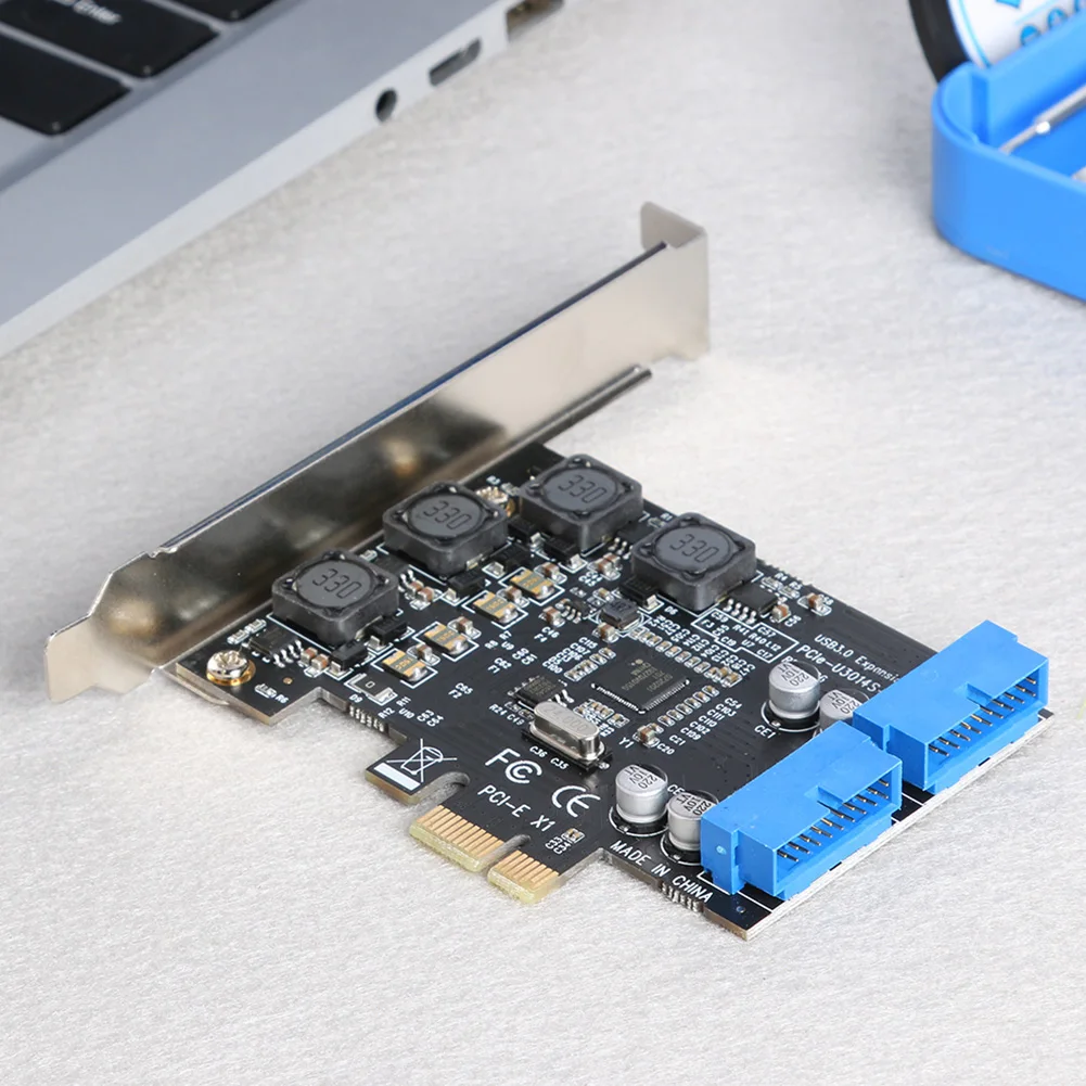 Адаптер с конектор PCI-E на 19/20-пинов конектор USB 3.0, модул за разширение PCI Express3