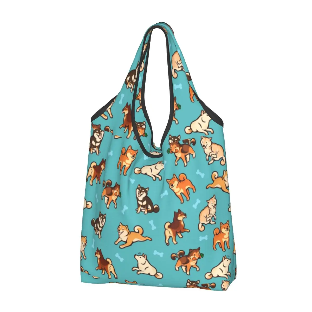 Множество скъпа пазарска чанта за кучета порода Shiba-ин, дамски чанти-тоут, преносими японски чанти за пазаруване на продукти за домашни любимци0