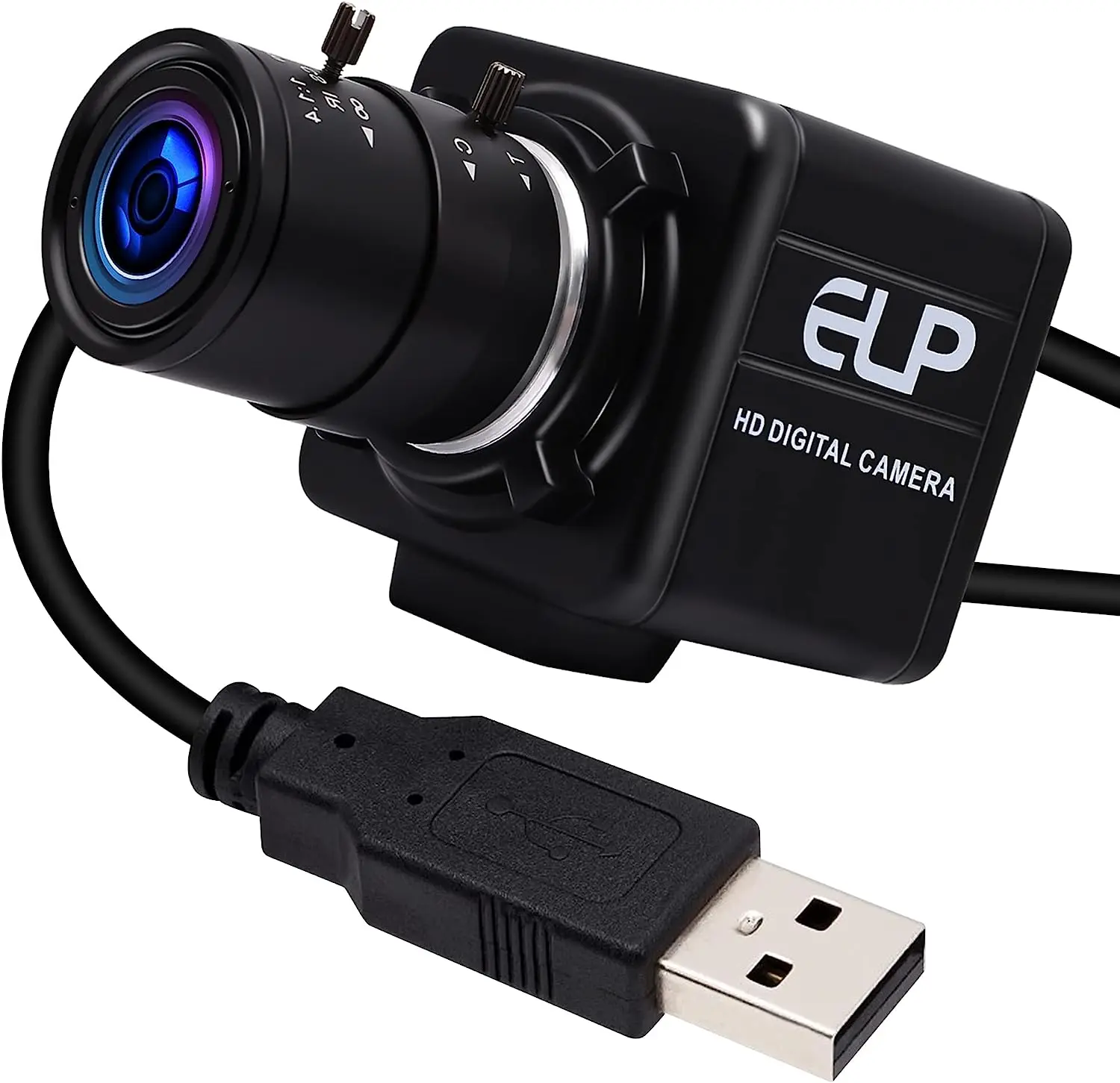 ELP при ниска осветеност 1,3-мегапикселова HD USB-камера, 960P AR0130 30 кадъра в секунда с ръчно варифокальным увеличение Уеб камера за промишлени приложения0