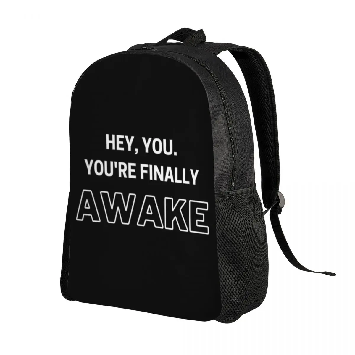 Хей, ти, ти, най-накрая се събуди, Раница за лаптоп, Женски, мъжки, Модерен, чанта за книги за студенти, чанта с цитати от играта Skyrim1
