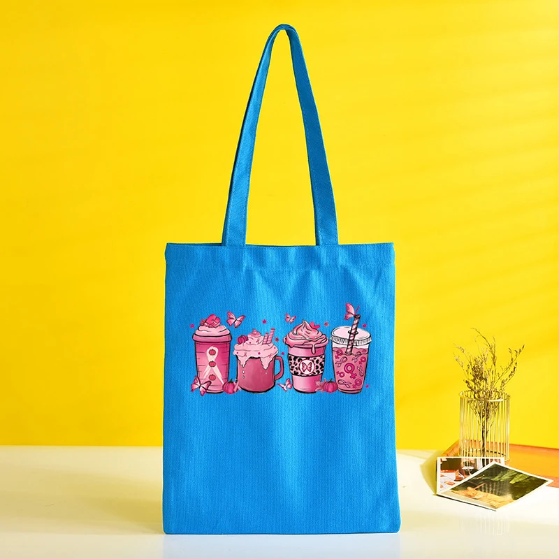 (Бутиков чанта) Модни Чанти-тоут От рак на млечната жлеза, Ежедневни Чанти За жени, Дамски портмонета за момичета, Холщовые чанти за пазаруване, чанта за рамо2