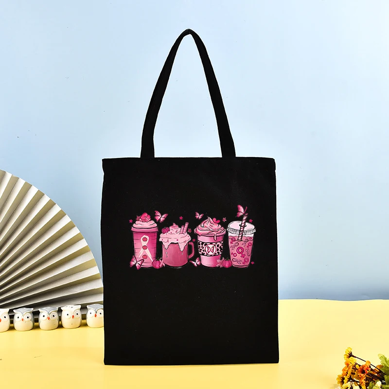 (Бутиков чанта) Модни Чанти-тоут От рак на млечната жлеза, Ежедневни Чанти За жени, Дамски портмонета за момичета, Холщовые чанти за пазаруване, чанта за рамо3