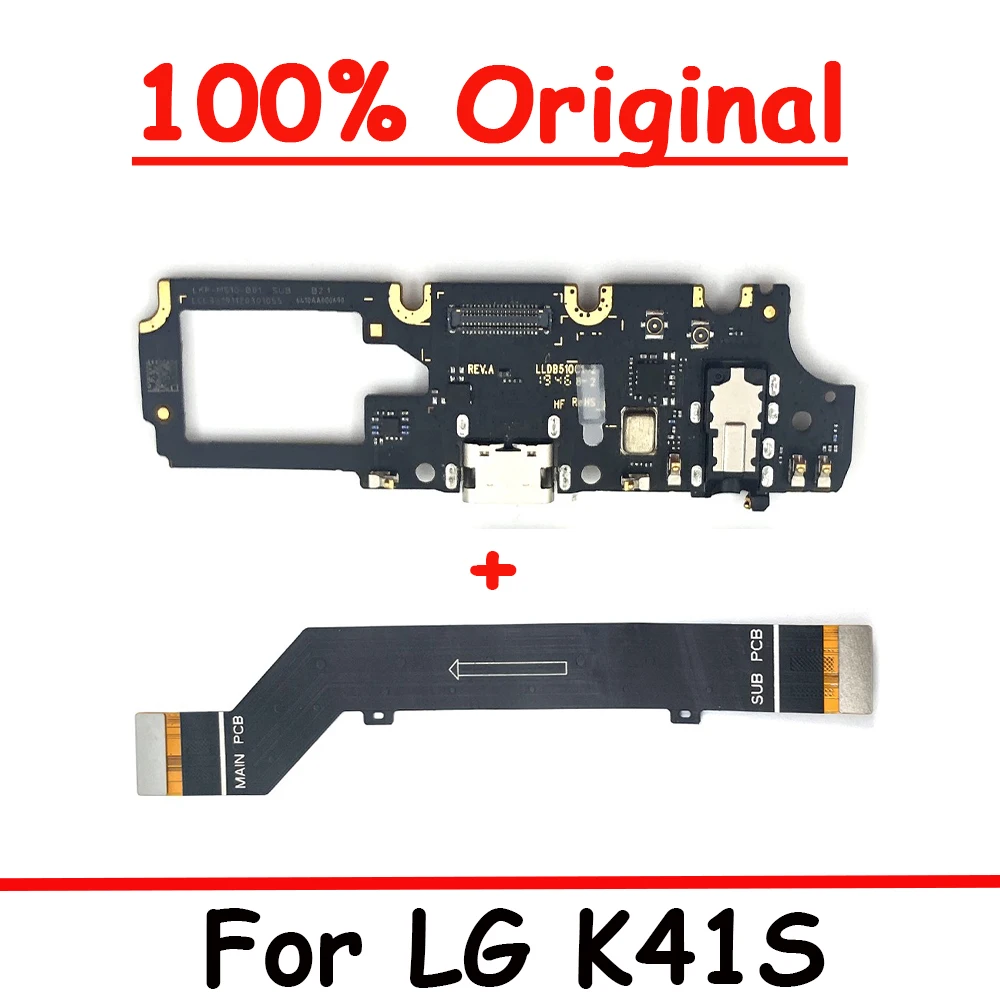 20 бр/лот Оригинален USB порт За зареждане на Такси Гъвкав Конектор Кабел За LG K22 K41S K42 K51 K50S K51S K52 K61 Модул Микрофон5