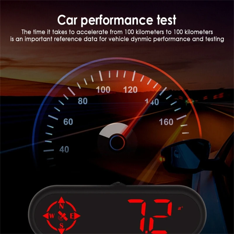 Авто HUD дисплей, Скоростомер, напомняне за превишаване на скорост, предупреждение за превишена скорост2