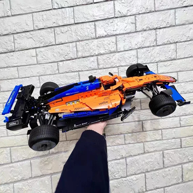 Техническа серия Formula One McLaren F1 Строителни блокове суперскоростной състезателен автомобил Тухли Играчки в събирането на MOC 42141 за подарък възрастен на детето0