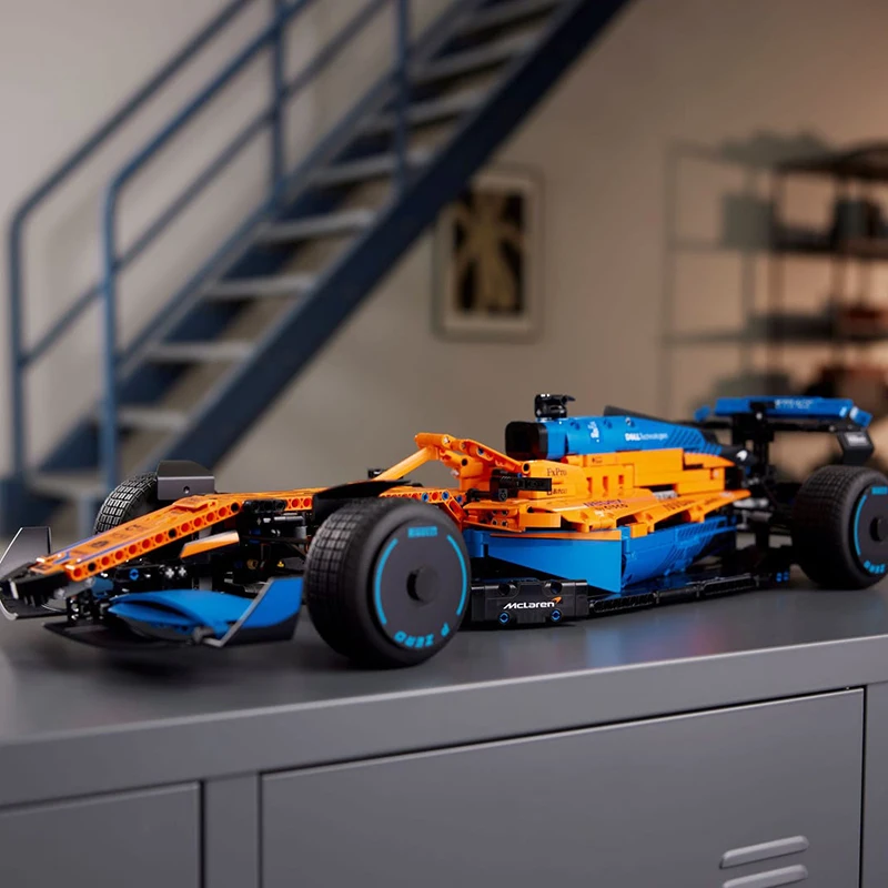 Техническа серия Formula One McLaren F1 Строителни блокове суперскоростной състезателен автомобил Тухли Играчки в събирането на MOC 42141 за подарък възрастен на детето1