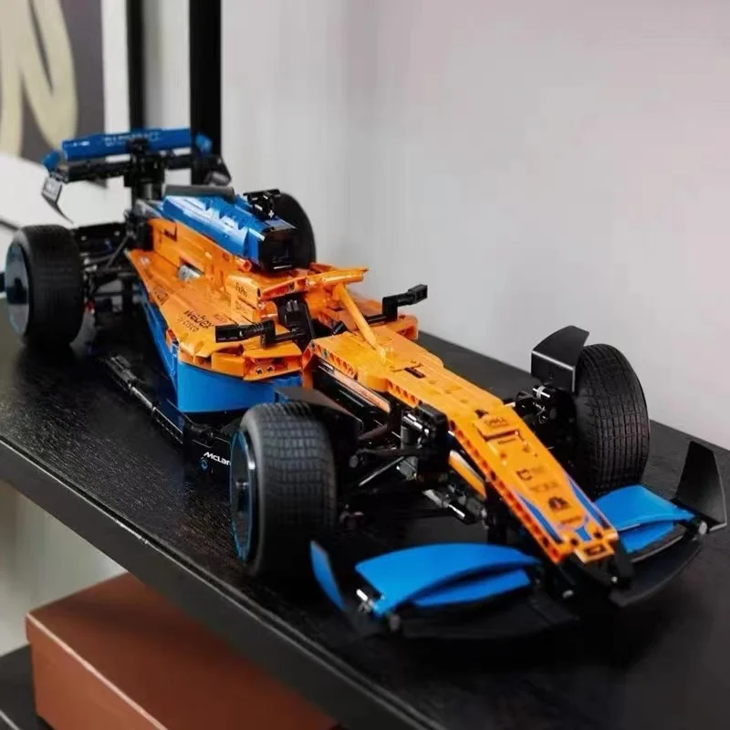 Техническа серия Formula One McLaren F1 Строителни блокове суперскоростной състезателен автомобил Тухли Играчки в събирането на MOC 42141 за подарък възрастен на детето4