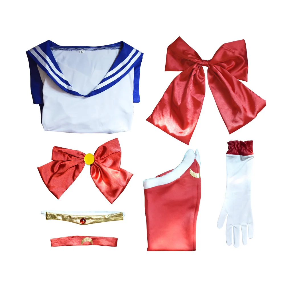 Аниме Sailor Moon Cosplay костюм Цукино Усаги Униформи Бебешка рокля за възрастни Екипировки Cosplay Хелоуин Карнавальная парти4