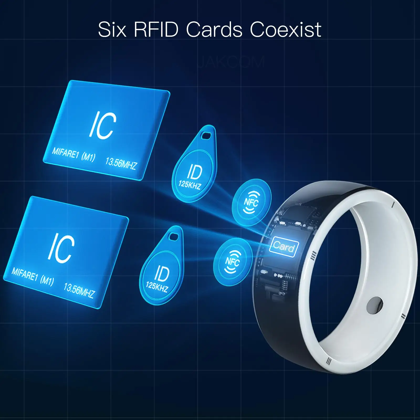 JAKCOM R5 Smart Ring по-нови от френски покер, бинго, 15-миллиметровая машина за микрочипове на конете, 1 чип NFC етикети по поръчка4