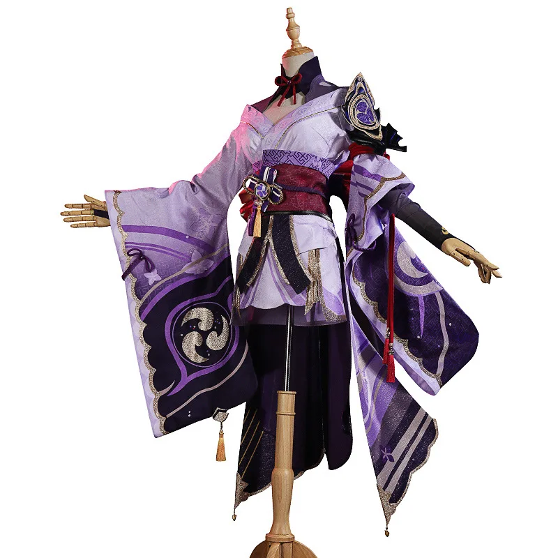 Raiden Shogun Cosplay Костюм Bhaal Играта Genshin Impact Inazuma Хелоуин Коледен костюм Украшение Рокля2