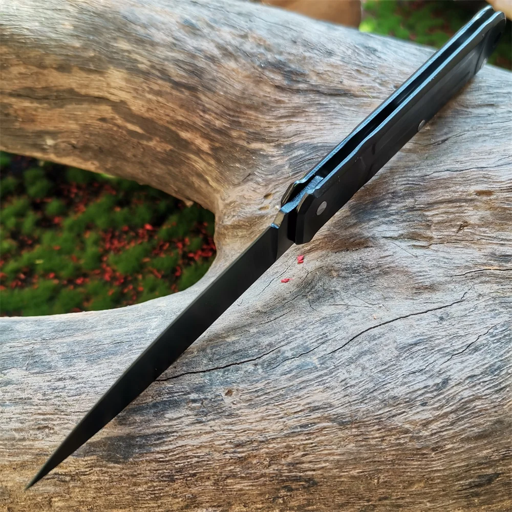 Мини Сгъваем джобен нож от неръждаема стомана, ключодържател, окачване, уличен нож във формата на грах4