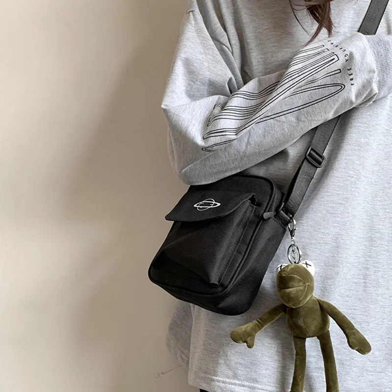 Дамски холщовая чанта през рамо, Малката Корея, модни памучен чанта r на рамото си, за жените в чантата си за телефон, Дамски чанти2