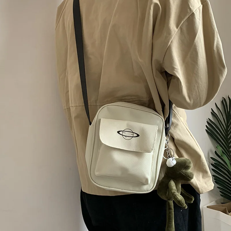 Дамски холщовая чанта през рамо, Малката Корея, модни памучен чанта r на рамото си, за жените в чантата си за телефон, Дамски чанти3