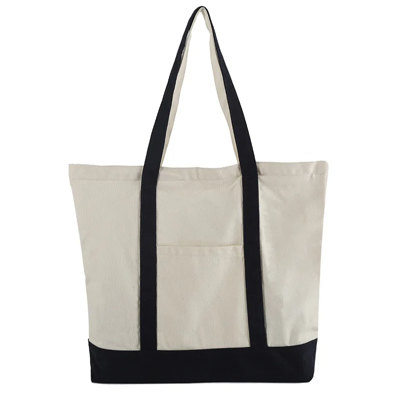 Чанти за пазаруване, дамски холщовая два цвята чанта през рамо в стил мозайка голям капацитет0