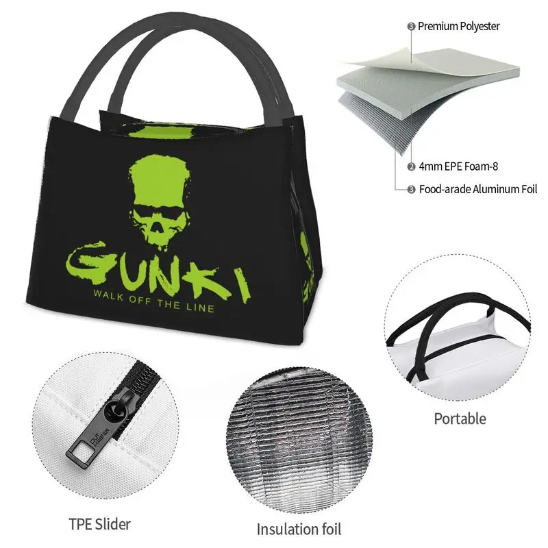 Gunki-fiambreras portátiles para mujer, bolsa térmica multifunción против aislamiento para alimentos, contenedor de Pinic para viaj4