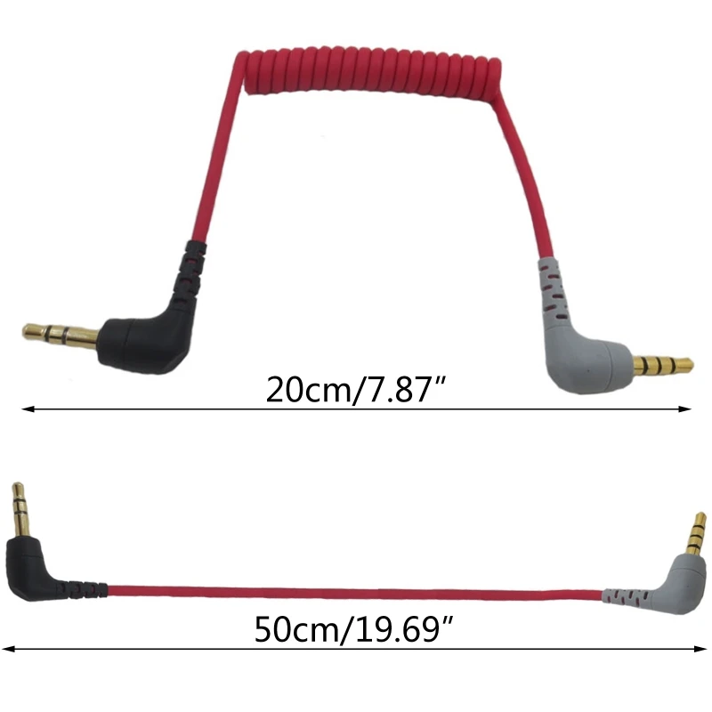 Подмяна на микрофонного кабел TRS-TRRS с възможност за регулиране на 20 см - 50 см за Rode SC75