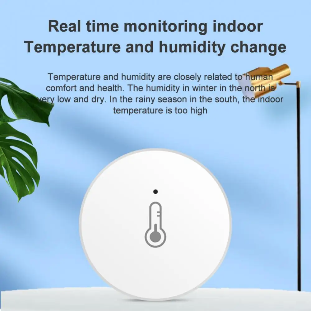 1/2 бр. Сензор за температура и влажност на Hristo ZigBee Работи С Алекса Google Home Smart home Smart Life/Sasha Smart App Control3