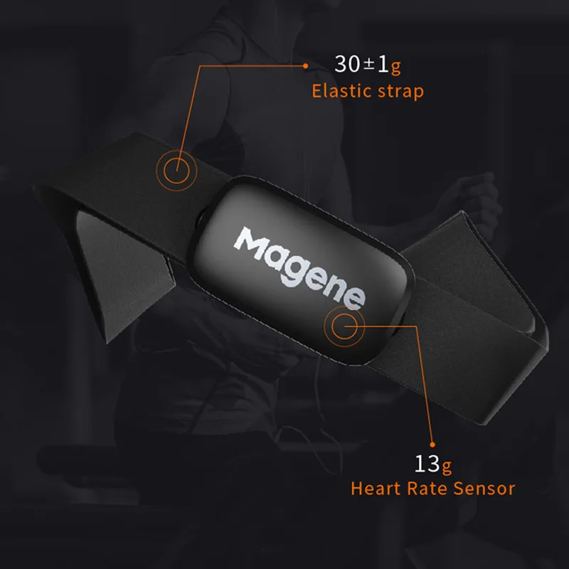 Magene Сензор за сърдечната честота Bluetooth ANT Актуализация H64 HR Монитора нагрудным колан Двухрежимный компютър под Наем Спортен колан5
