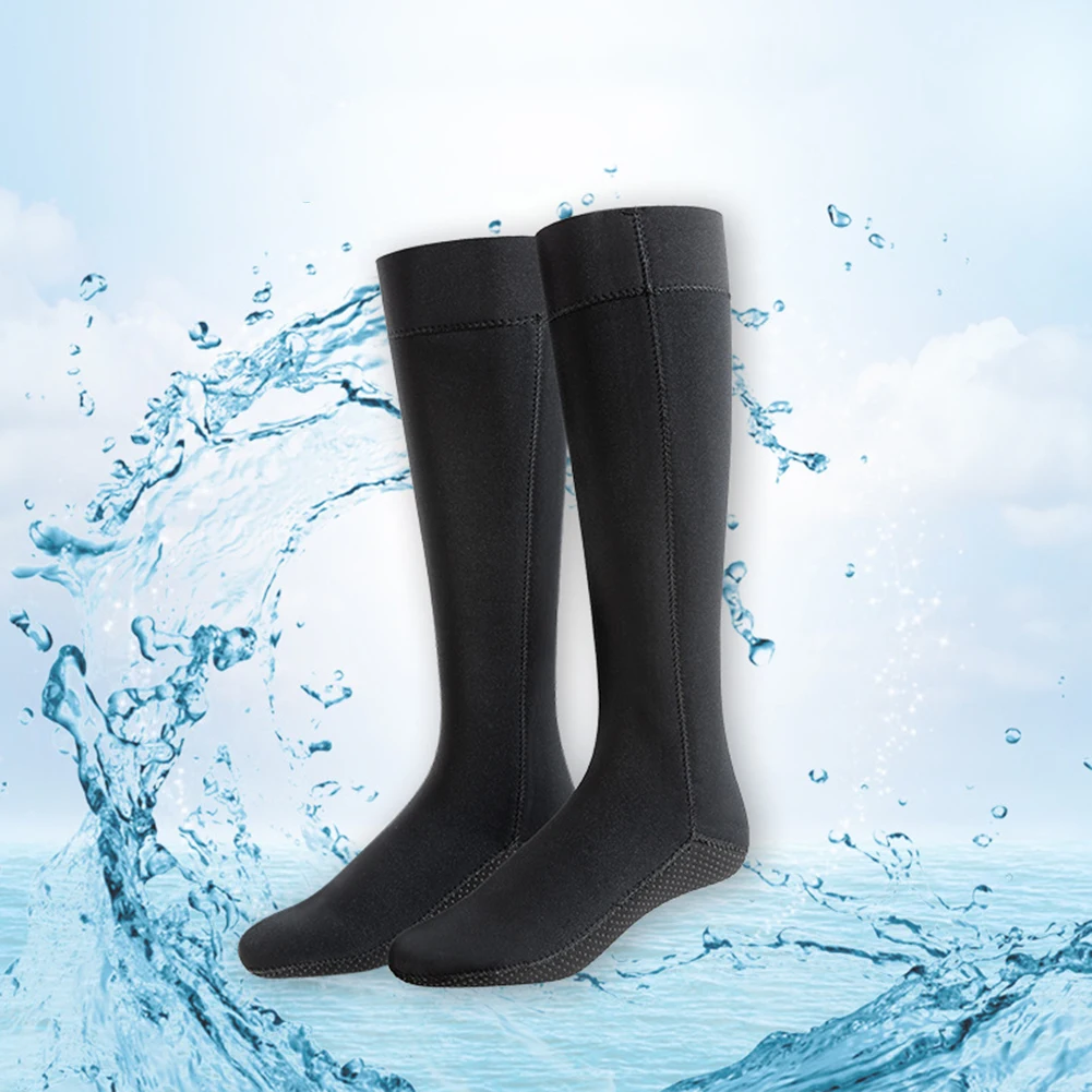 чорапи за гмуркане, 3 мм, за подводен риболов, Зимни Топли, Унисекс, за гмуркане, сърф, Нескользящие неопренови, Преносими, лесни за мъже и жени2