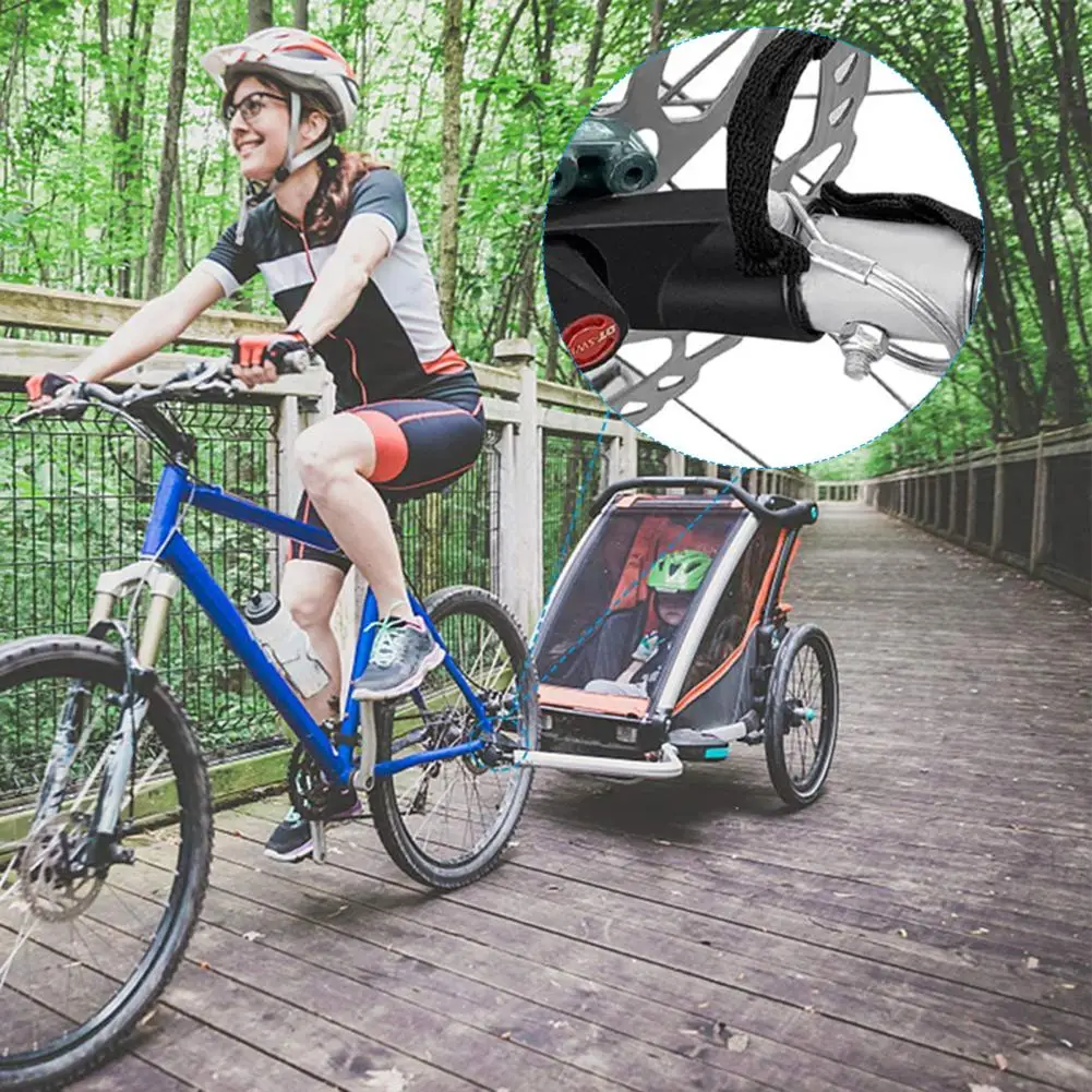 Велосипедна буксировочная съединител, универсален куплунг за ремарке за тежки условия на експлоатация, необходимия куплунг за ремарке за велосипед за деца/на кучета, детска количка4