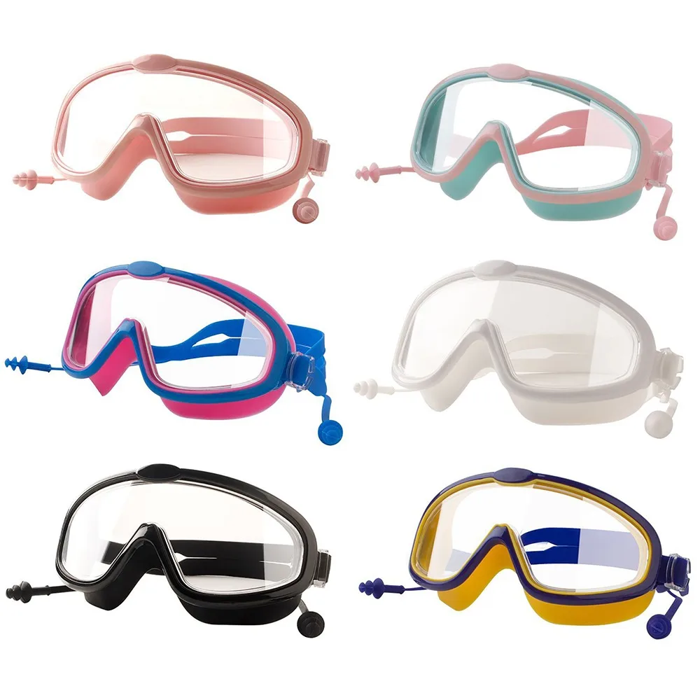 Детски очила, водоустойчиви и фарове за очила за плуване HD за момчета, Набор от очила за плуване за момичета в един голям кашон, Деца 20231