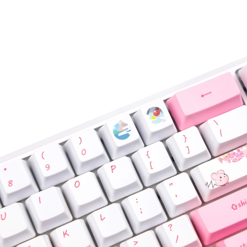Механични капачки за ключове, Сини, розови, момичета, OEM 118 клавиш за превключватели Cherry MX3