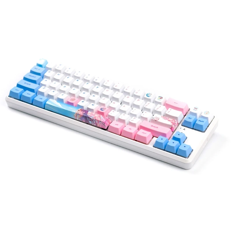Механични капачки за ключове, Сини, розови, момичета, OEM 118 клавиш за превключватели Cherry MX5