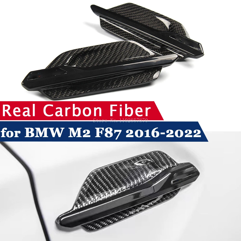 За BMW M2 F87 2016-2022 автоаксесоари От настоящето въглеродни влакна Крило Воздуховыпуск Емблемата на Финала Стикер Външно боядисване Бодикит0