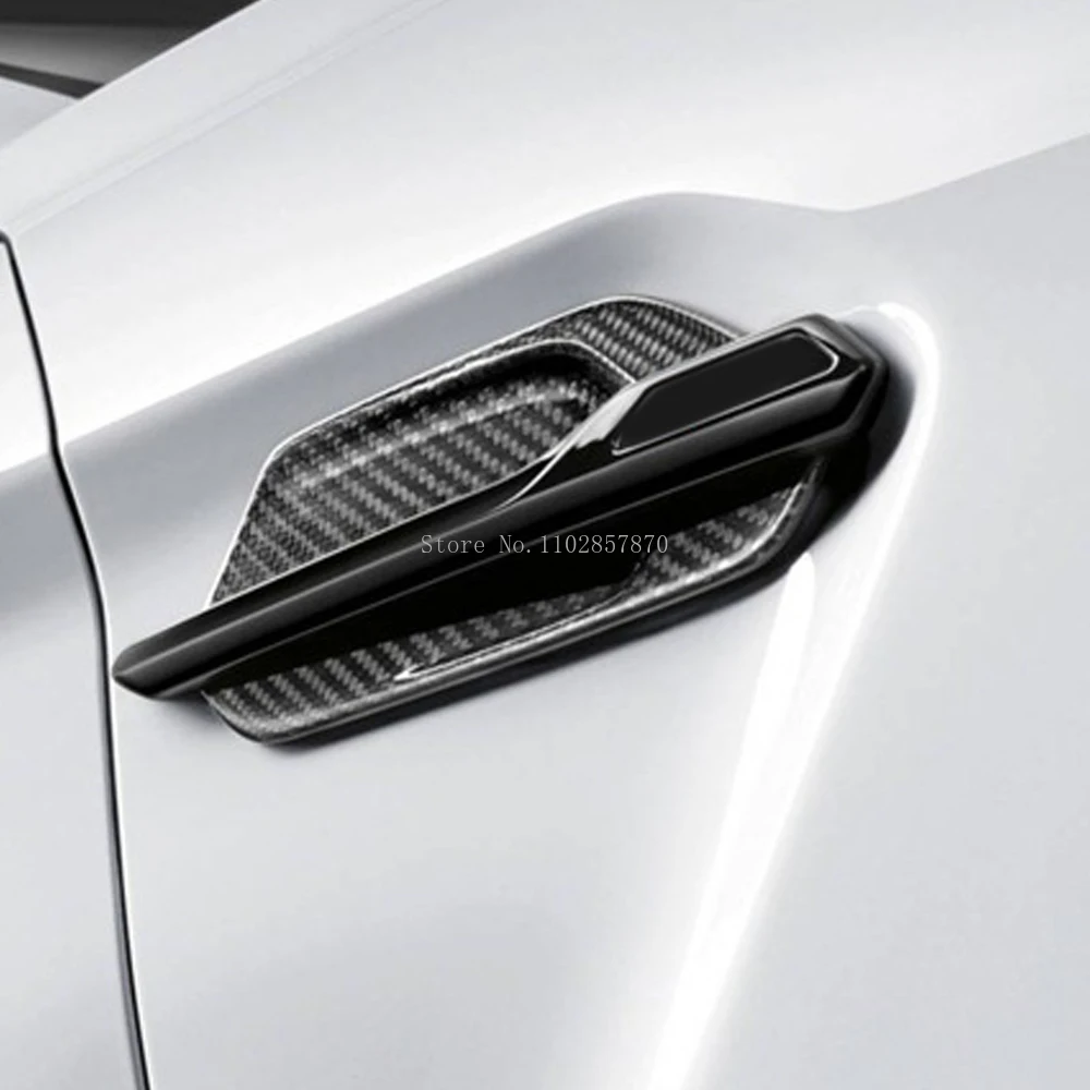 За BMW M2 F87 2016-2022 автоаксесоари От настоящето въглеродни влакна Крило Воздуховыпуск Емблемата на Финала Стикер Външно боядисване Бодикит2